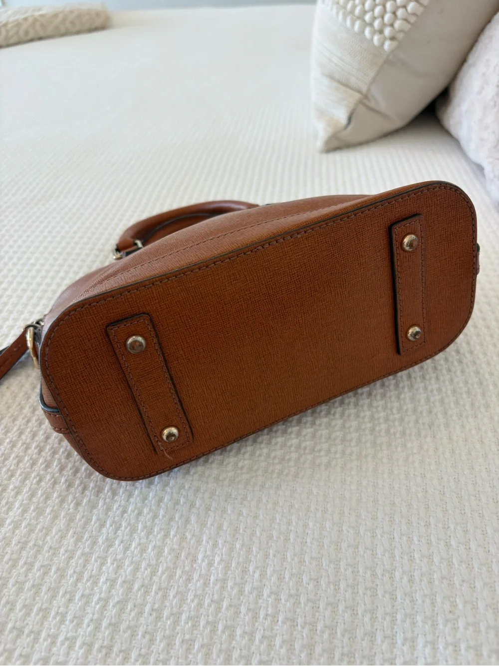 Dooney & Bourke Cognac Leather Dome Satchel